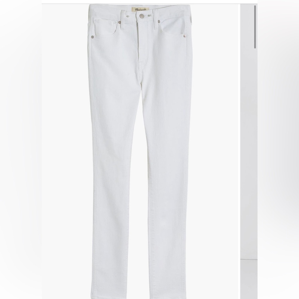Madewell 10-Inch High Waist Skinny Jeans in Pure White